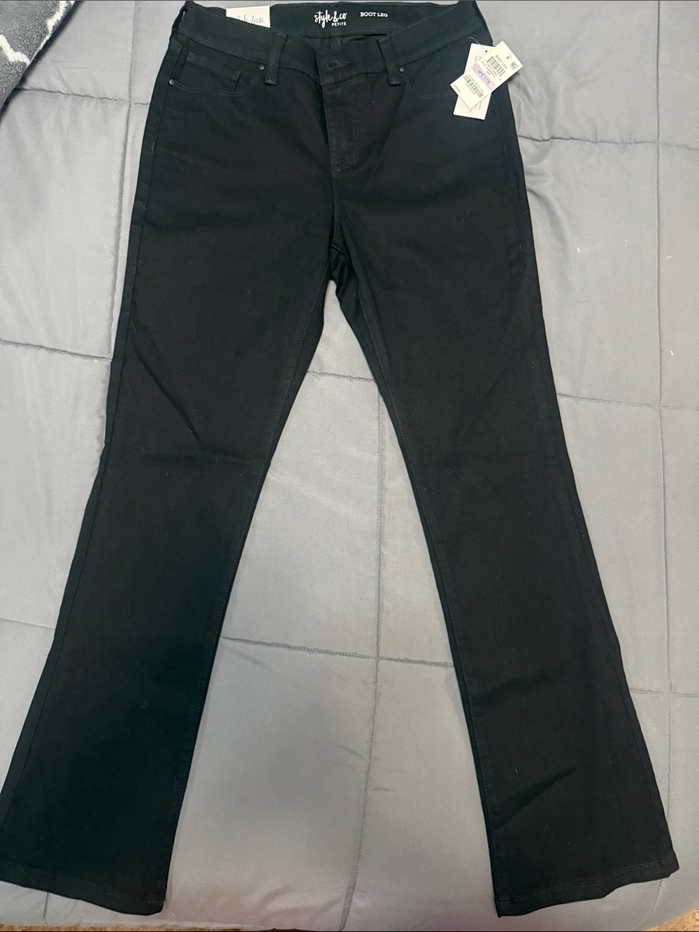 Style & Co. Women's Black Boot-Cut Jeans